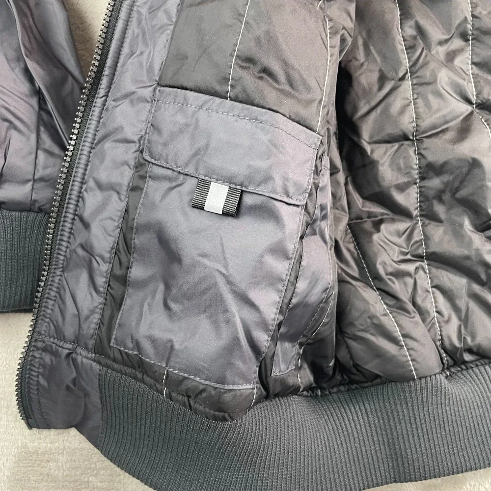Mercedes Benz Drivers Bomber‎ Jacket Men XL Dark Grey Full Zip Logo NWT $395